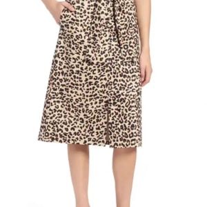 Leopard Print Skirt - Nordstrom 1901 brand size Women's US 12